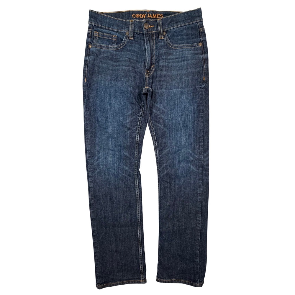 Cody James Mens Size 32x32 Dark Wash Slim Fit Stretch Western Denim Jeans